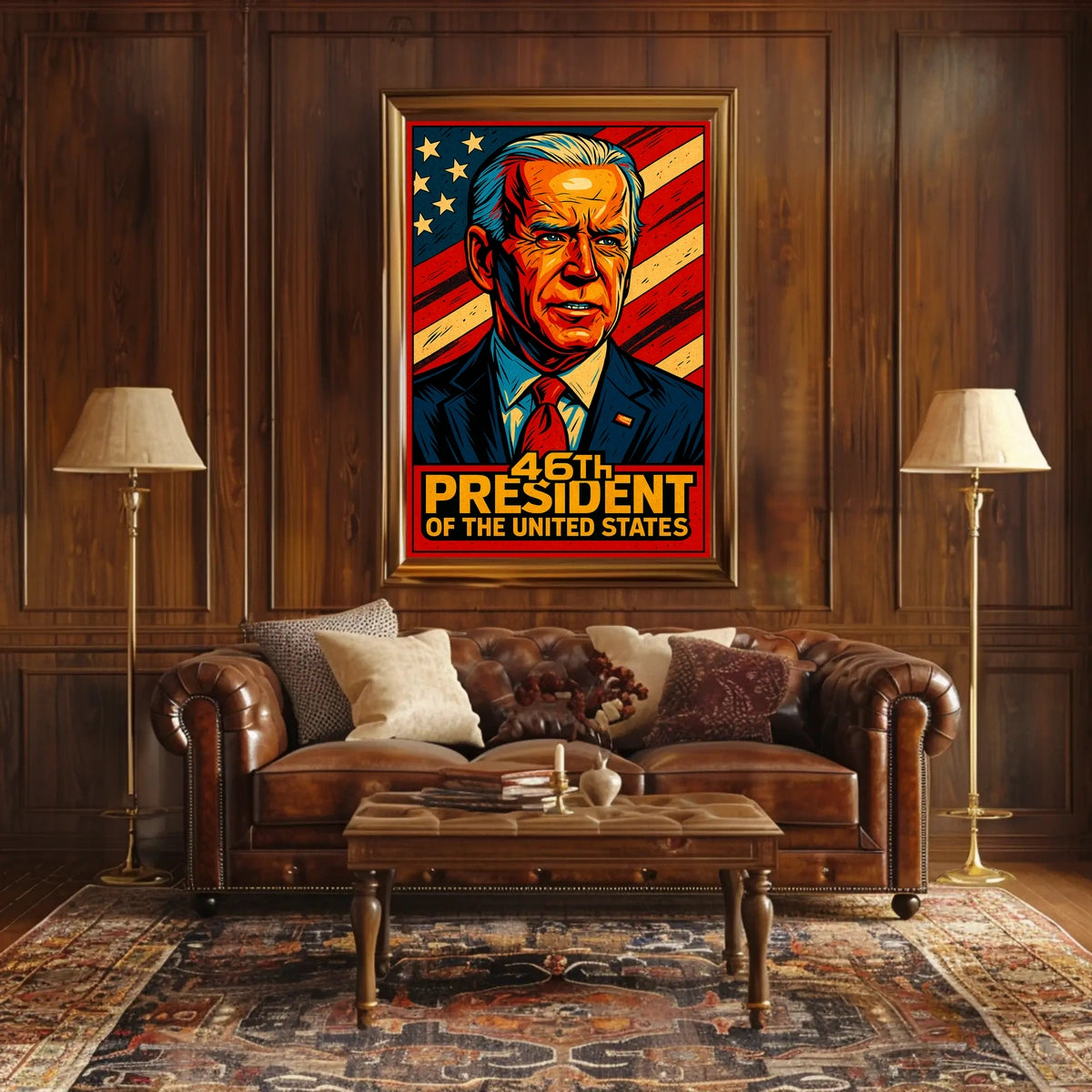 46Th President Of The United States Poster Wall Art Decor
