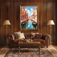 Venetian Waterway Dreamscape Historic Buildings Travel Poster