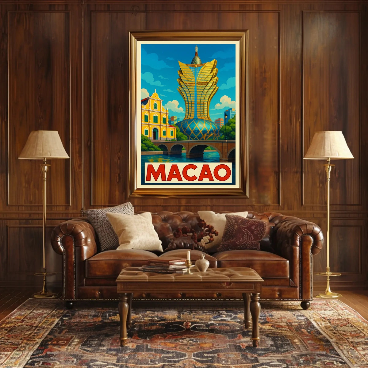Macao Architectural Marvel Poster
