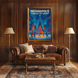 Indianapolis Circle Of Light Poster