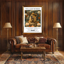 William Morris Surreal Capybara Art Fantasy or Mythology Poster