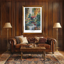 Giverny Garden Serenity: Impressionistic Artistic Poster PosterGoat