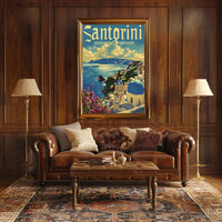 Santorini Serenity Poster
