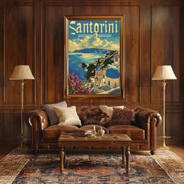 Santorini Serenity Poster