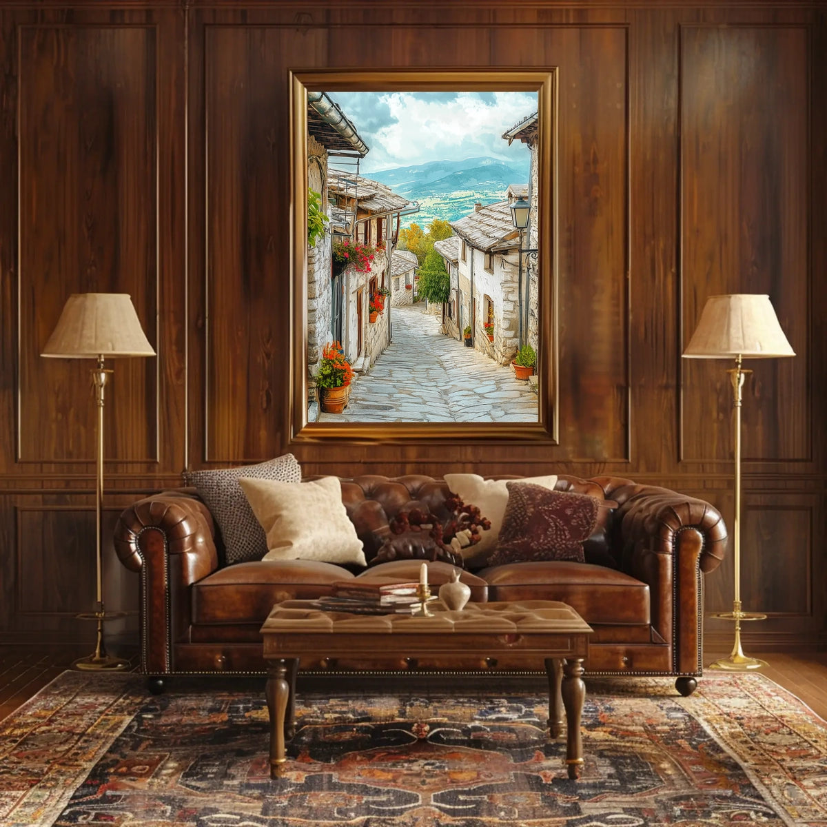 Albania Gjirokaster Historic Stone Streetspng Poster