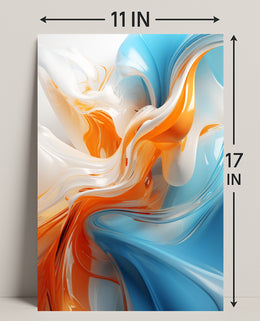Abstract Fluid Dynamics Abstract Poster PosterGoat