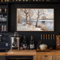 Serene Winter Landscape Poster
