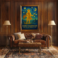 George Washington Starry Tribute Historical or Presidential Poster