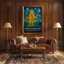 George Washington Starry Tribute Historical or Presidential Poster