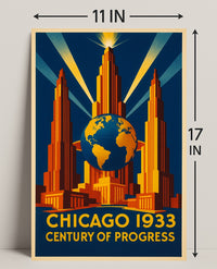 Chicago 1933 Century of Progress Poster Print PosterGoat