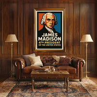 James Madison 4th President Poster