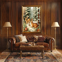 Winter Woodland Scene Poster