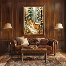 Winter Woodland Scene Poster