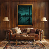 Mystical Gondolas: Venice Urban Cityscape Poster