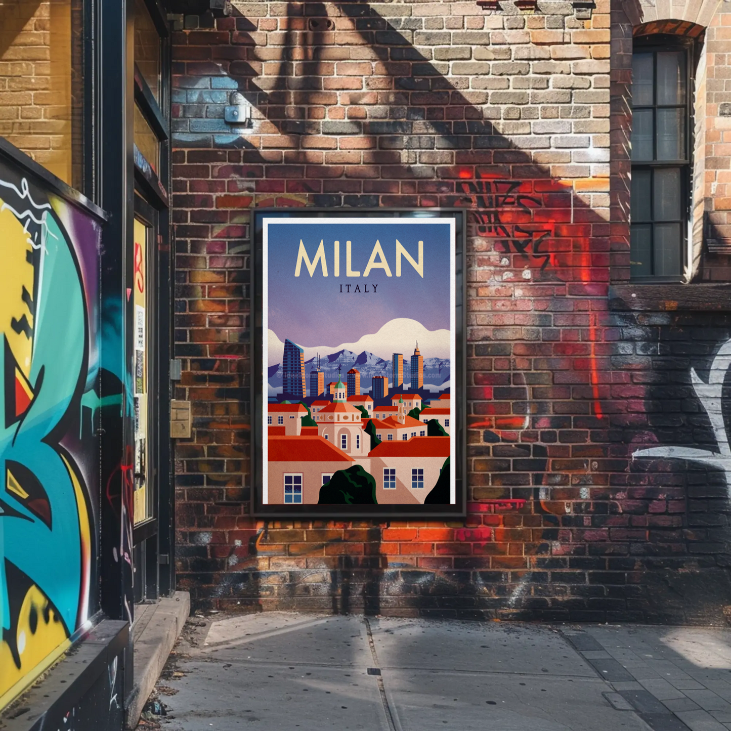 Milan Travel Poster