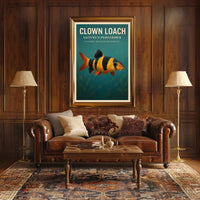 Clown Loach Nature's Performer Wall Art PosterGoat