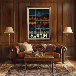 Austin River Of Lights Poster
