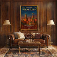 Majestic Moscow Kremlin Poster PosterGoat