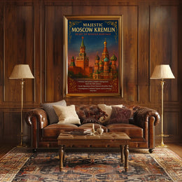 Majestic Moscow Kremlin Poster PosterGoat