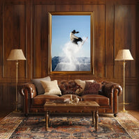 Snowboarder In Action Poster