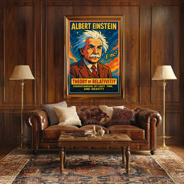 Albert Einstein Theory Of Relativity Poster