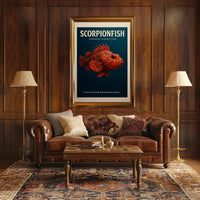 Scorpionfish Venomous Marine Fish Poster