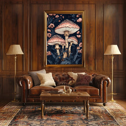 Magic Mushroom Forest in Fantasy or Mythology Poster