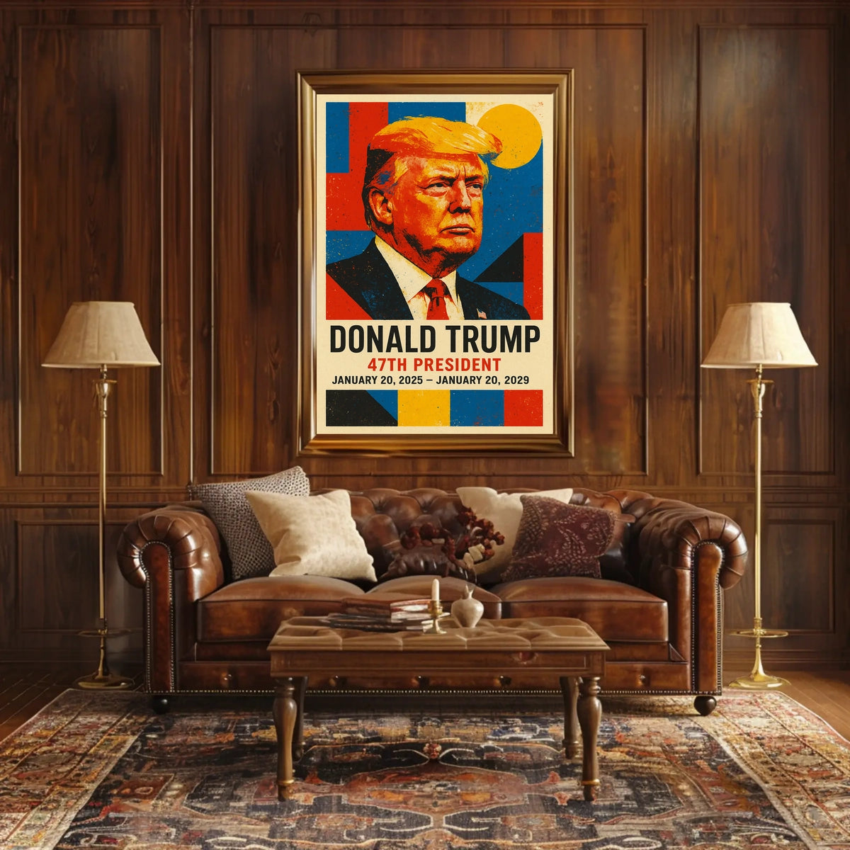 Trump Visionary Leader Pop Art Patriotic Poster