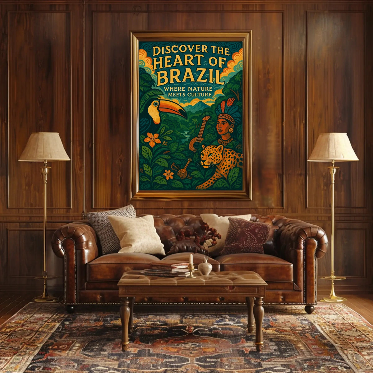 Discover the Heart of Brazil Poster