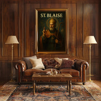 Saint Blaise Religious Art Masterpiece Cultural or Heritage Poster PosterGoat