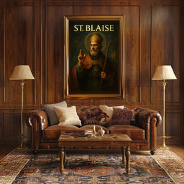Saint Blaise Religious Art Masterpiece Cultural or Heritage Poster PosterGoat