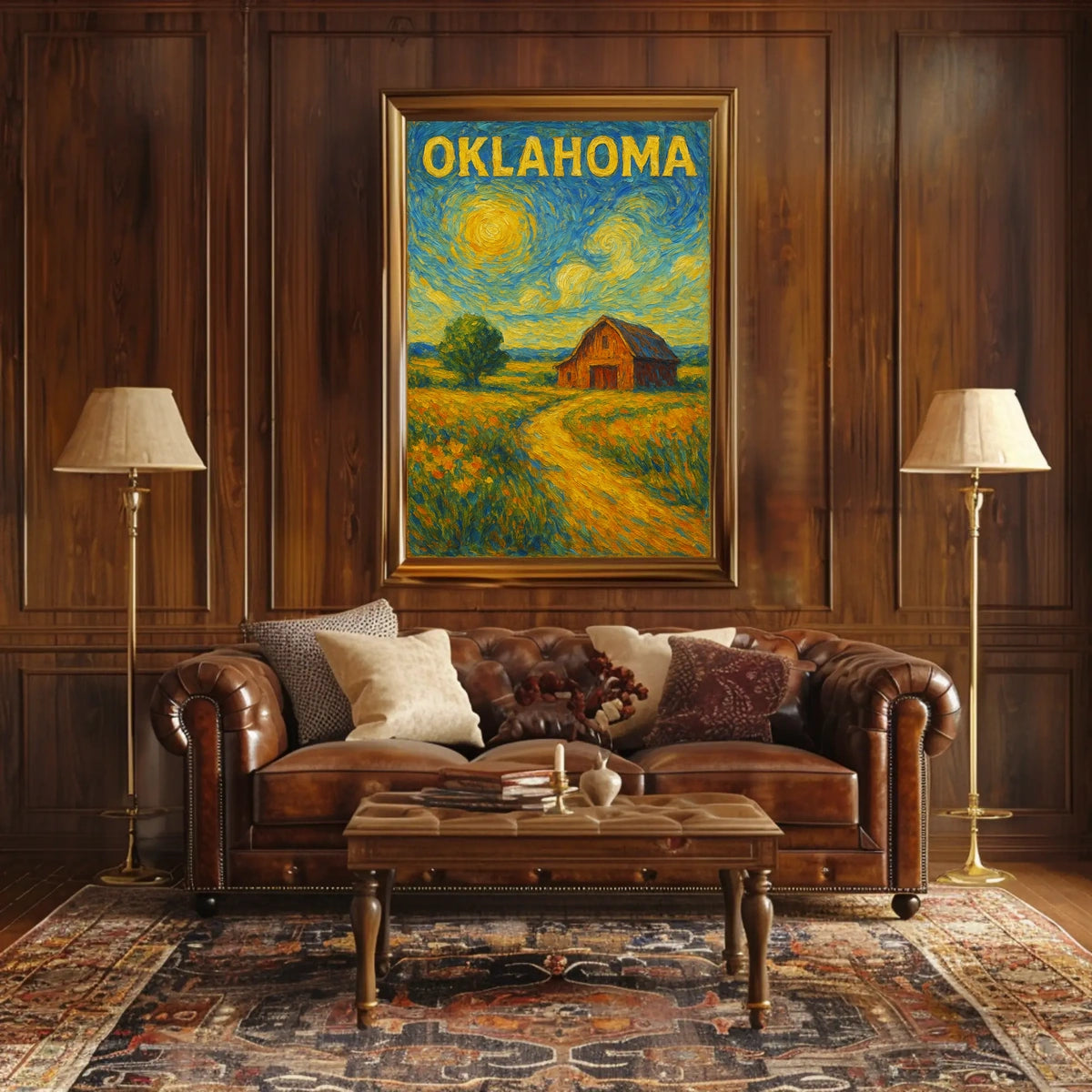 Oklahoma Landscape Scenic Poster