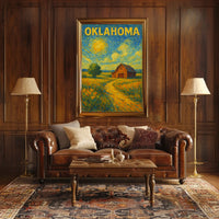 Oklahoma Landscape Scenic Poster