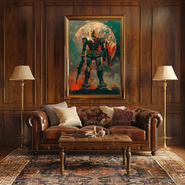 Galactic Mech Warrior Art Print Poster Decor PosterGoat