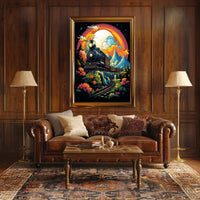 Journey Through A Vibrant Landscape Poster