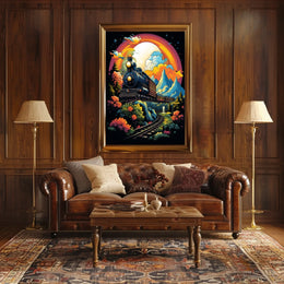 Journey Through A Vibrant Landscape Poster