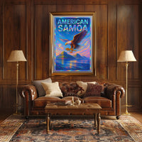 American Samoa Vibrant Tribute Poster