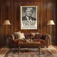Trump 47th President Scenic Patriotic Decor Poster