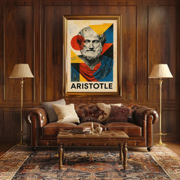 Aristotle Abstract Tribute Abstract Poster
