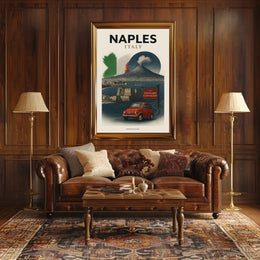 Naples, Italy A Culinary Journey Poster