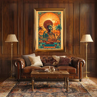 Radiant Serenity: Tranquil Sunset Harmony Poster
