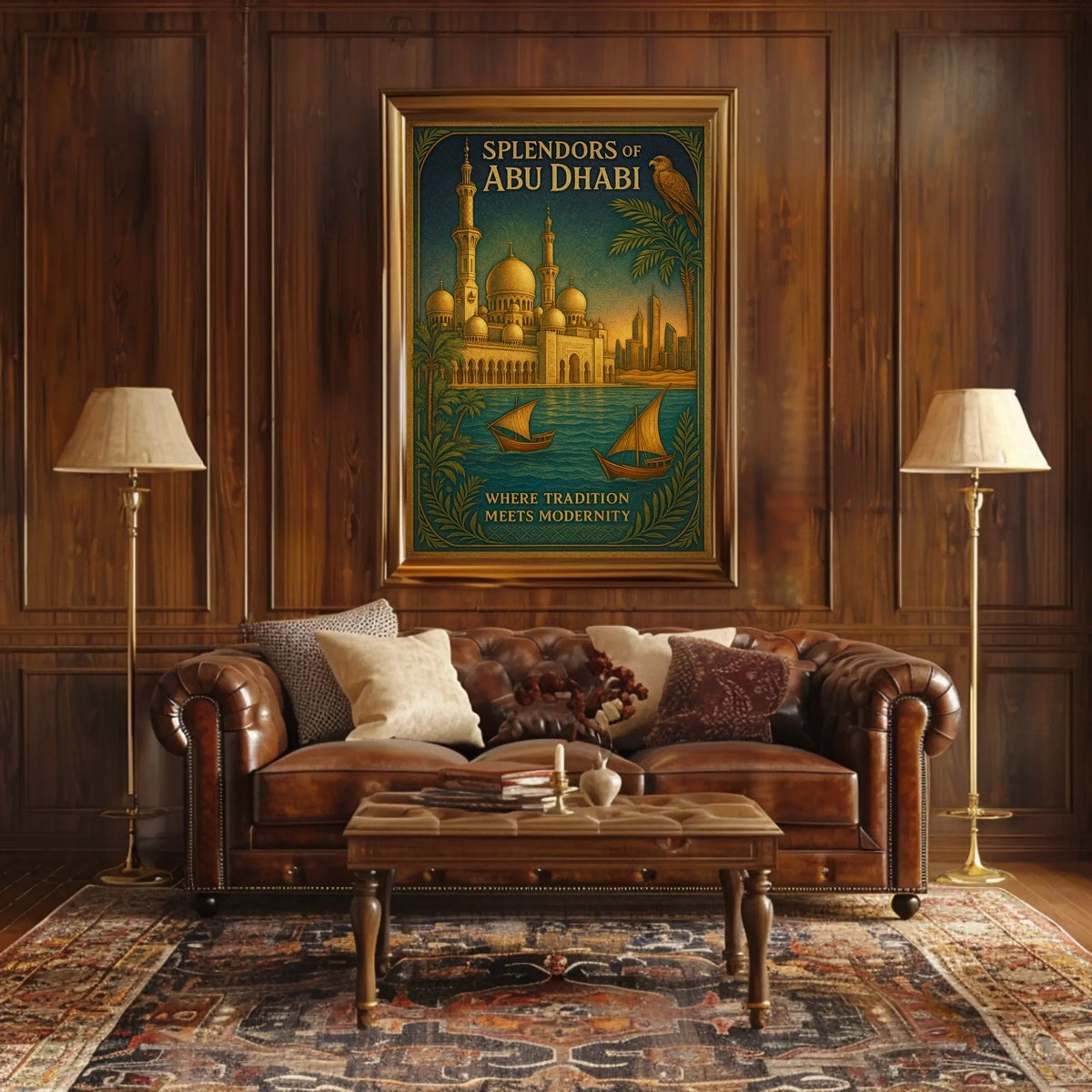 Abu Dhabi Architectural Splendor Poster