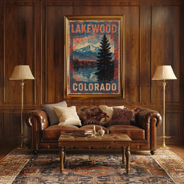 Lakewood Colorado Scenic Realism Timeless Poster