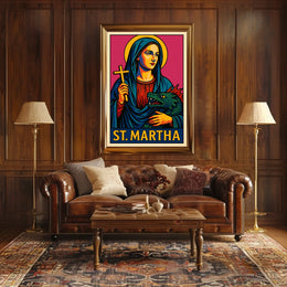 St. Martha Iconic Representation Poster