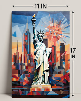 The Statue Of Liberty In Modern Art Poster
