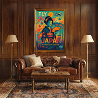 Fly Japan Wander In Color Poster