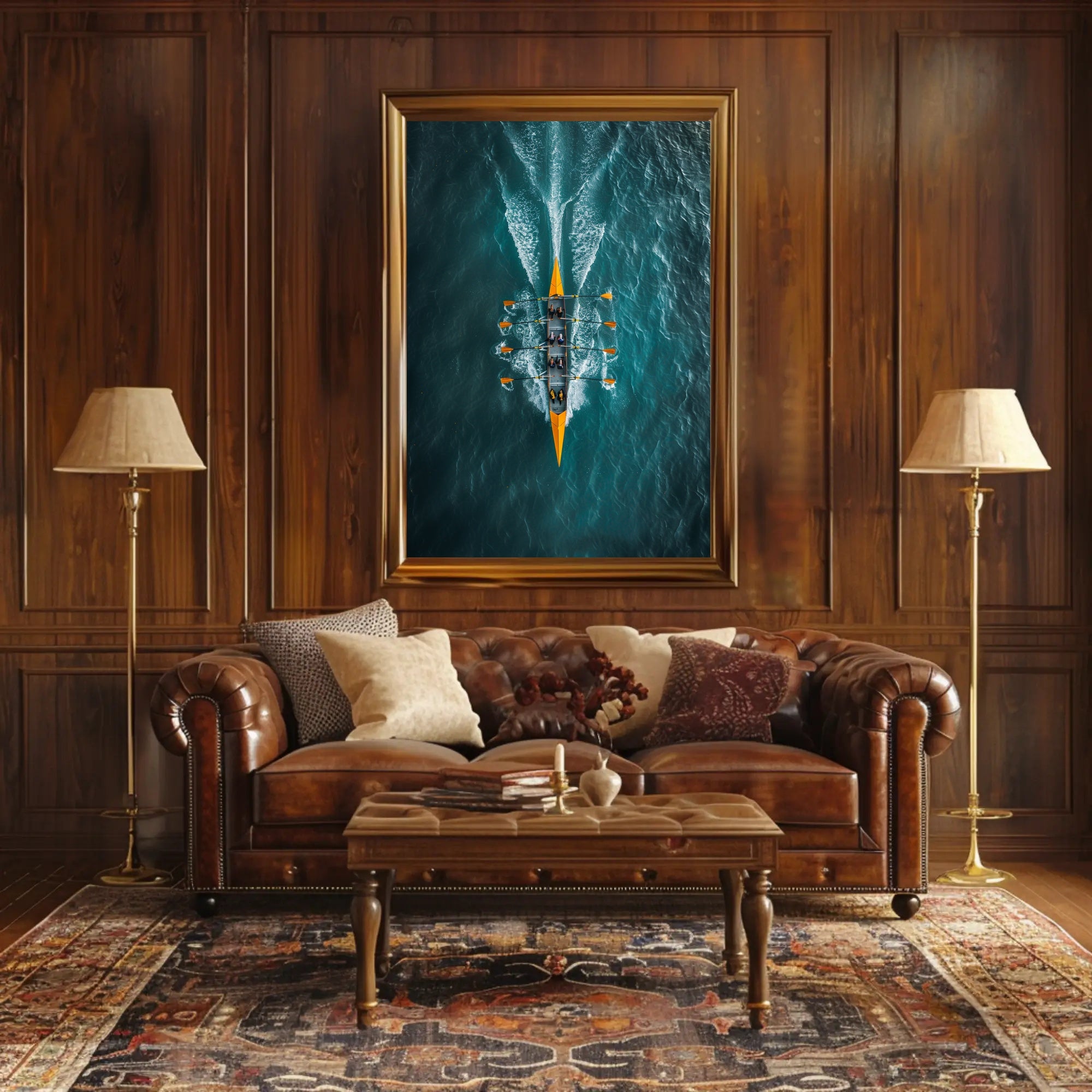 Rowing In Harmony Poster PosterGoat