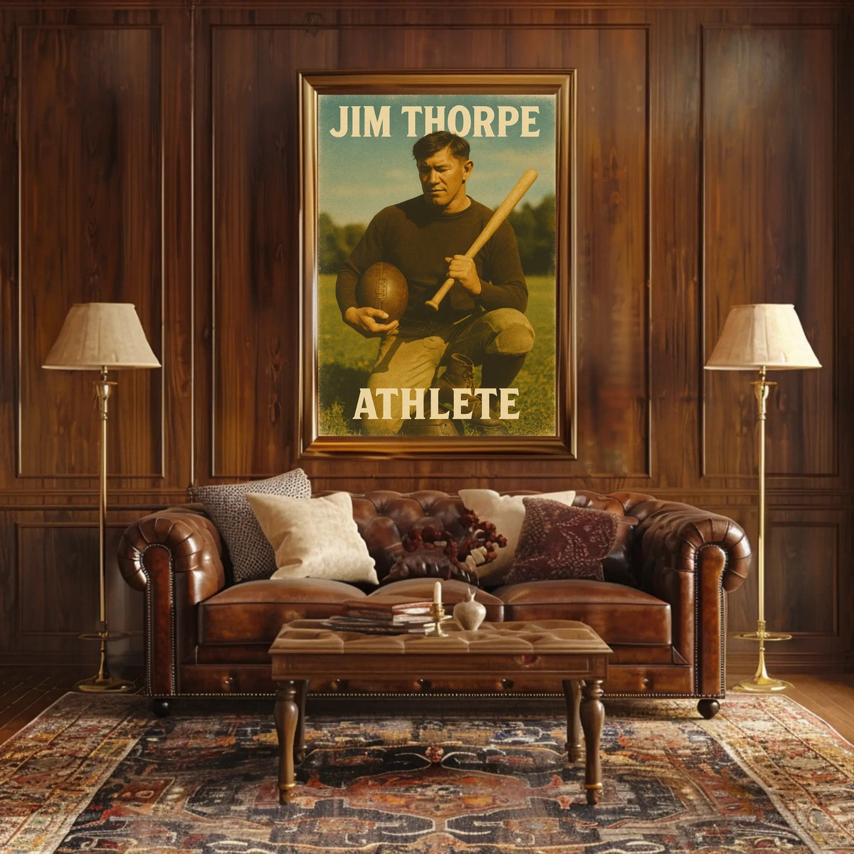 Jim Thorpe Athlete Poster
