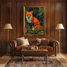 Red Fox Forest Serenity Animal Poster