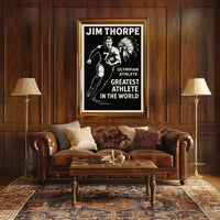 Celebrating an Olympian Legend Jim Thorpe Poster